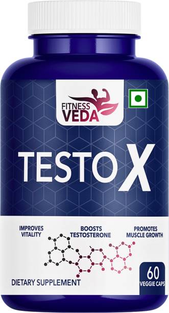 FITNESSVEDA Men’s Testosterone Support Capsules | With Tribulus Terrestris & Safed Musli