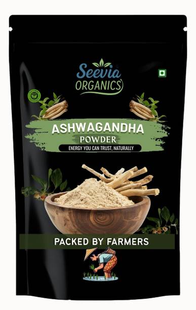 seevia organics Ashwagandha Powder,Pure Root Powder Energy,Stress Support & Immunity Boost