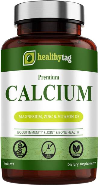 Healthy Tag Calcium, Magnesium, Zinc, D3 & B12 Tablets (K142)