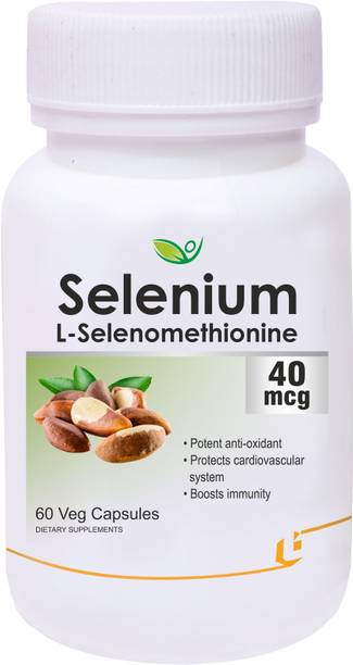 BIOTREX NUTRACEUTICALS Selenium 40mcg With Grape Seed 50mg|L-selenomethionine |Thyroid, Heart Health