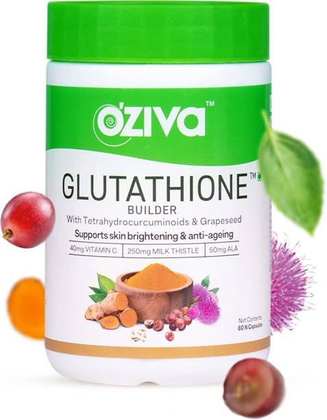 OZiva Glutathione Builder,(ALA) Vegetarian Tablets for Skin Brightening & Anti-Ageing