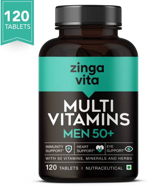 Zingavita Multivitamin For Men 50+ With Essential Vitamin, Minerals & Herbs