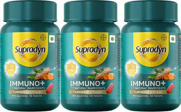 Supradyn Multivitamin,Immunity Booster Vit C, Vit D, Zinc, 30 Tablets x pack of 3