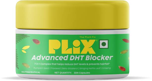 The Plant Fix Plix Advanced DHT Blocker Capsules, 7-in-1 solution for reduced DHT, Stops Hair Fall.