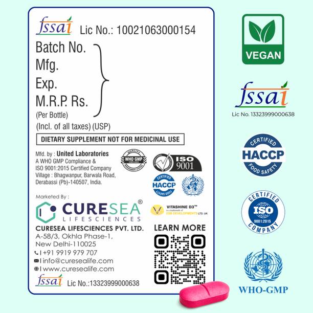 CURESEA LIFESCIENCES Vegan Vitamin B Complex + Daily Multivitamin with Lycopene & Ginseng Combo