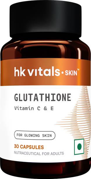 hk vitals Glutathione | With Vitamin C, E & Biotin | For Skin Glow and Hydration