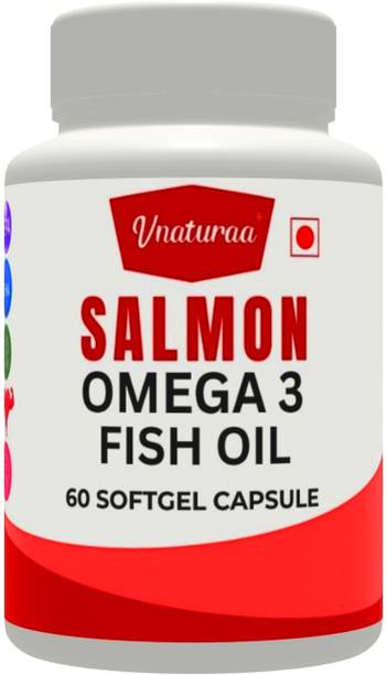 vnaturaa Salmon Omega 3 Fish Oil Supplements High Absorption for Heart,Brain & Joints
