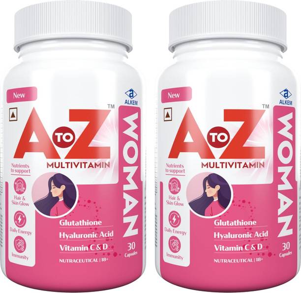 A to Z Woman Multivitamin Nutrition for Hair, Skin, Energy With Evening Primrose Oil