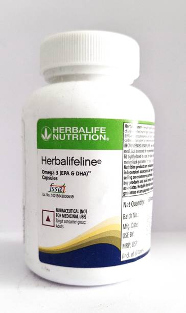 HERBALIFE HERBALIFELINE OMEGA 3 FATTY ACID SOFTGEL CAPSULES 60