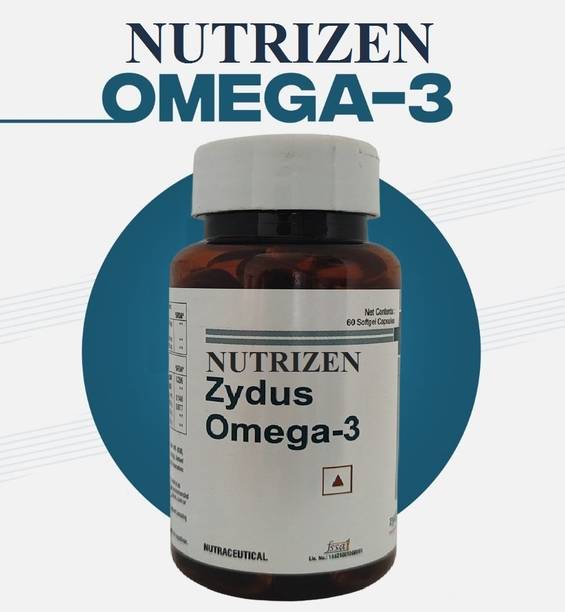 NUTRIZEN ZYDUS OMEGA 3 FATTY ACID FISH OIL 1000 MG WITH DHA FOR BRAIN,HEART & EYE HEALTH