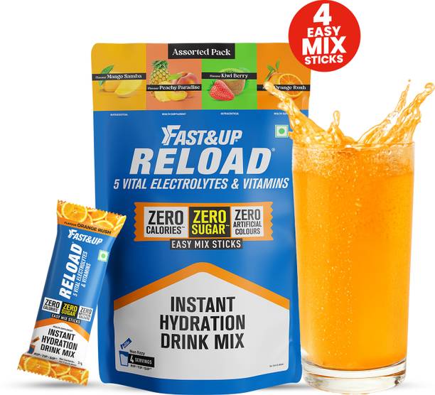 FAST&UP Reload Zero Sugar Instant Hydration Mix - Pack of 4's