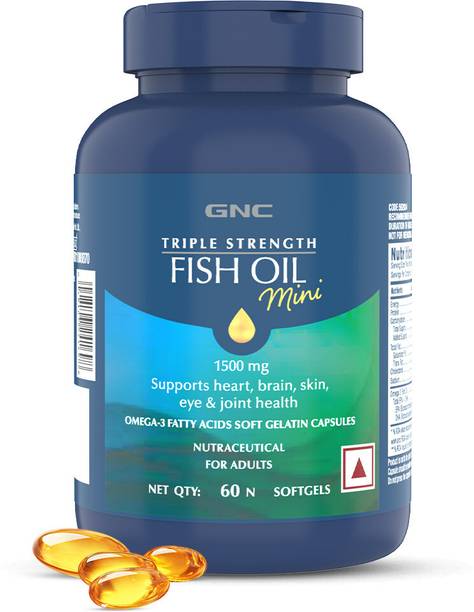 GNC Triple Strength Fish Oil Mini 60 Softgels