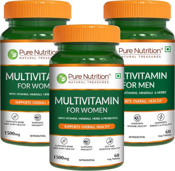 Pure Nutrition Multivitamin for Women with Shatavari for Immunity & Enhanced Energy Level