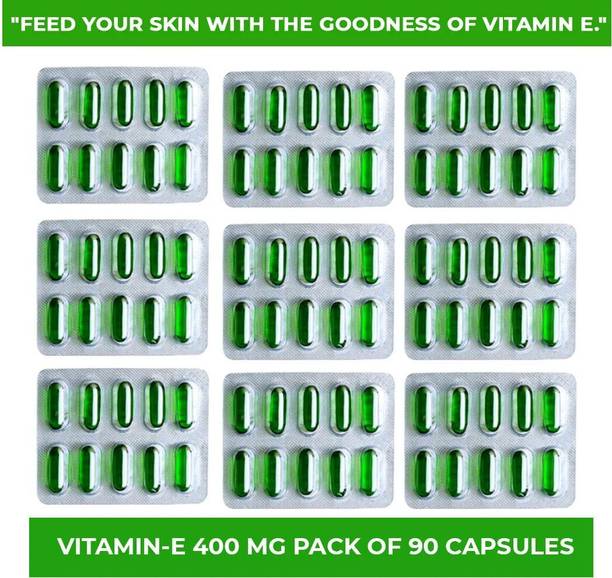 SKS BIOTECH Vitamin E 400mg Softgel Face Hair Capsule
