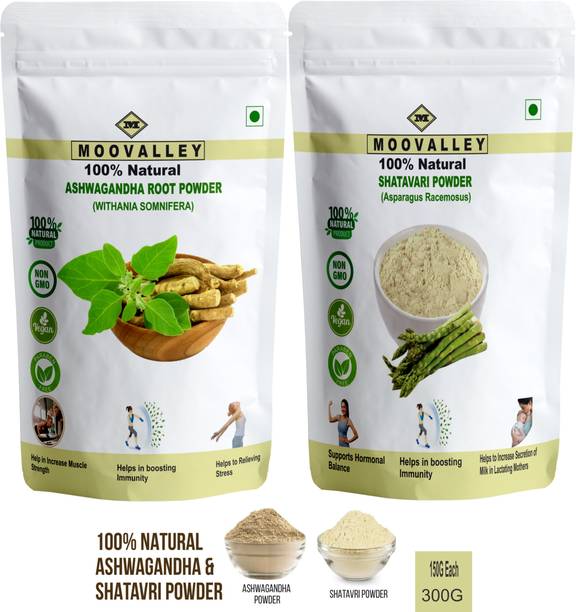 Moovalley 100% Pure Ashwagandha Shatavari Powder