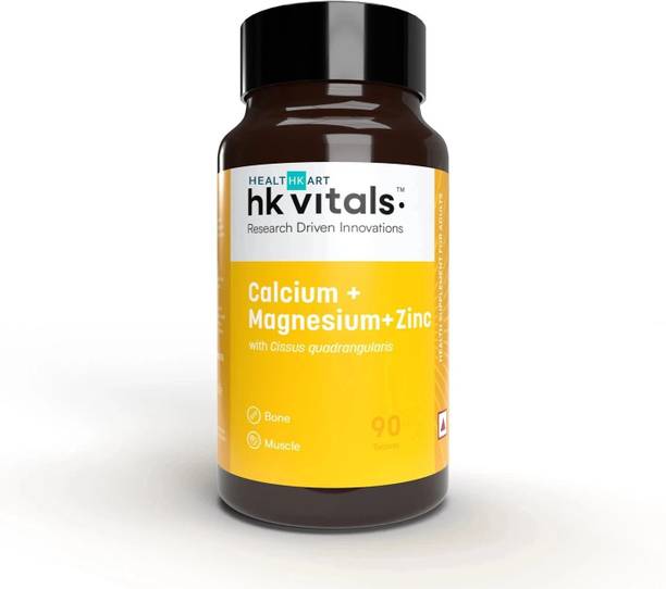 HEALTHKART HK Vitals Calcium+Magnesium+Zinc & Vitamin D3, Bone Health