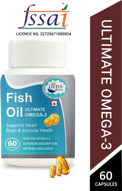 coitus lifesciences Deep Sea Fish Oil Omega 3 Capsules EPA DHA Rich 1000 mg