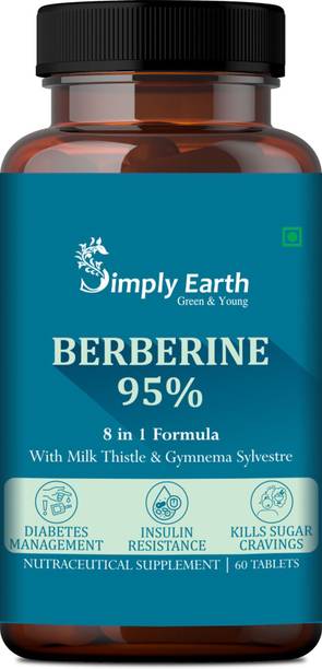Simply earth Berberis Berberine 95% 500mg with Milk Thistle, Cinnamon, Turmeric, Black Pepper