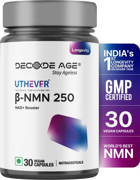 Decode Age NMN UTHEVER 250 Most Trusted, stabilized Pharmaceutical Grade NMN to Boost NAD+