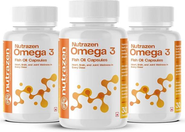 Nutrazen Omega-3 Supplement Triple-Action Support With Fish Oil for Daily Wellness