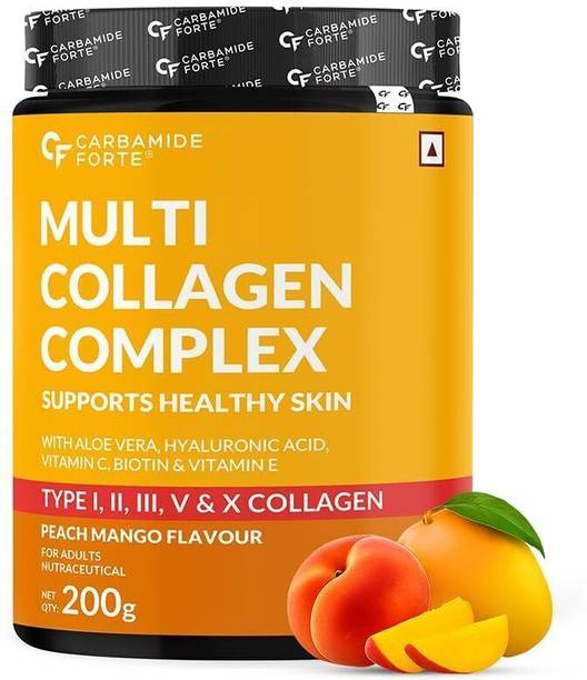 CARBAMIDE FORTE Collagen Powder Multi Collagen Supplement for Skin Glow & Joint Support