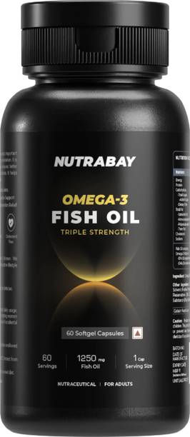 Nutrabay Pro Fish Oil Omega 3 (Triple Strength) - 1000mg