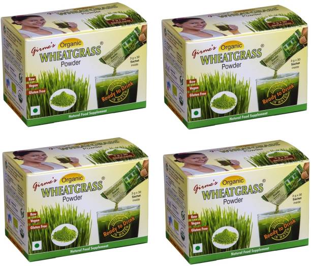 Girme's Wheatgrass Powder - 3gx30 Sachet Pack of 4