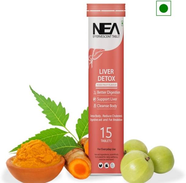 Nea Liver Detox Effervescent Tablets | 10 Super Ayurvedic Herbs | Reduce Cholesterol