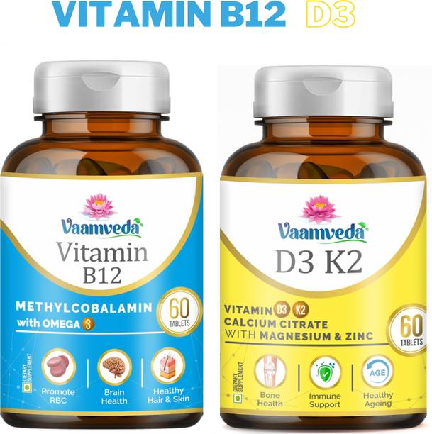 Vaamveda Vitamin B12 and D3 D Calcium Magnesium Zinc