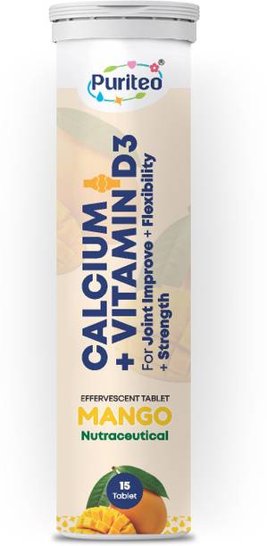 puriteo CALCIUM + VITAMIN D3 EFFERVESCENT /MANGO