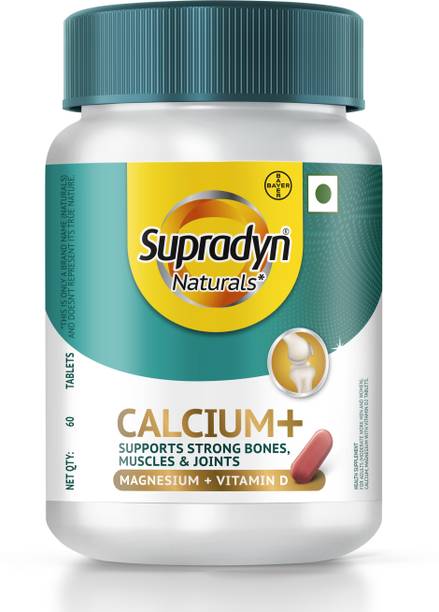 Supradyn Naturals Calcium+ For Men and Women, 100% Vegetarian,For Stronger Bones & Health
