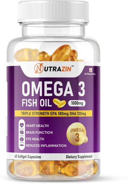 NUTRAZIN Omega 3 Fish Oil 1000mg (60 Softgels)
