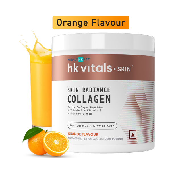 HEALTHKART hk vitals Skin Collagen Supplement with Biotin, Orange