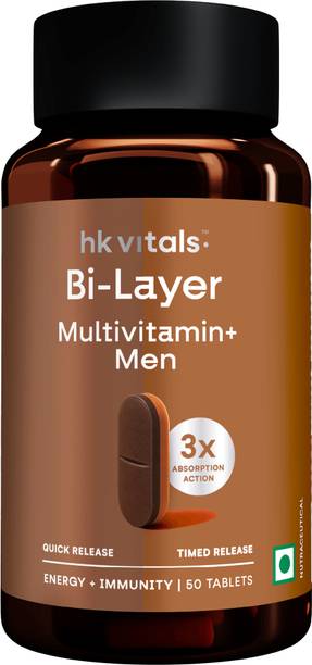 hk vitals Bi-Layer Multivitamin Plus Men | Daily Multivitamin | For Bone & Muscle Health