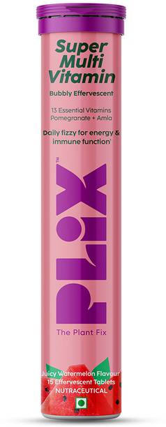 The Plant Fix Plix Multivitamin Effervescent Tablets for Daily Nutrients| Immune System & Energy