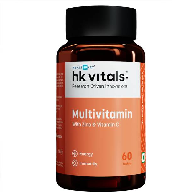 HEALTHKART HK Vitals Multivitamin with Ginseng Extract, Taurine and Multiminerals