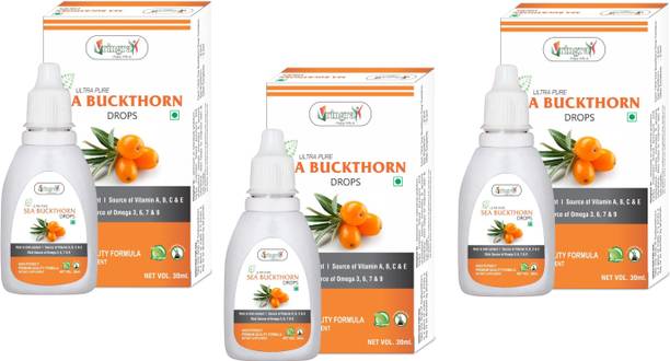 Vringra Sea Buckthorn Drops - Sea Buckthorn Berry Juice - Immunity Booster