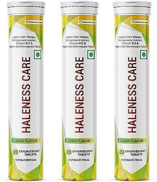 Haleness Care Apple Cider Vinegar Effervescent Tablets | ACV | Weight Management |Pack of 3