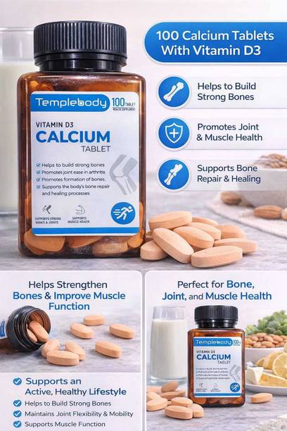 TempleBody CALCIUM Tablet | Vitamin D3 |