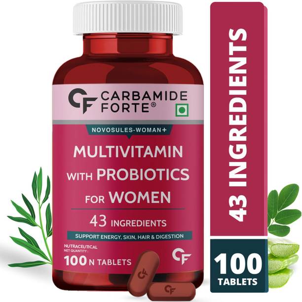 CARBAMIDE FORTE Multivitamin Tablets for Women with Probiotics & Mineral, Multivitamin for Women