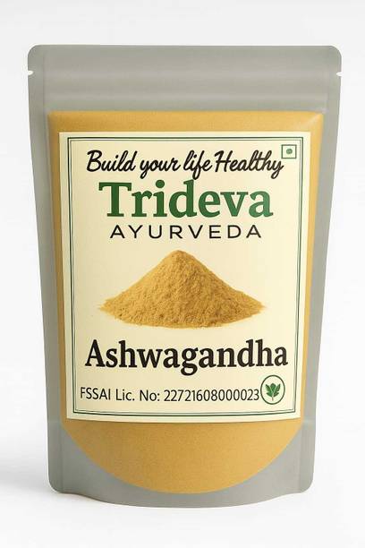 TRIDEVA AYURVEDA Ashwagandha Powder Pure & Natural Immunity Booster Support Herbal Supplement