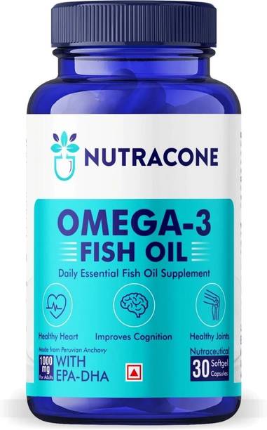NUTRACONE Omega 3 Fish Oil 1000 mg with 180 mg EPA and 120 mg DHA