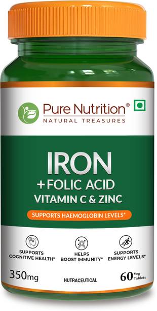 Pure Nutrition Iron tablets to support Haemoglobin formation