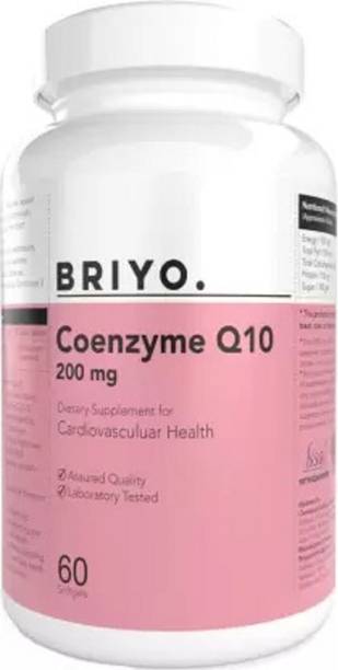 BRIYOSIS CoQ10 - Coenzyme Q10 60 Softgels Formulated To Provide Superior Absorption 60 No
