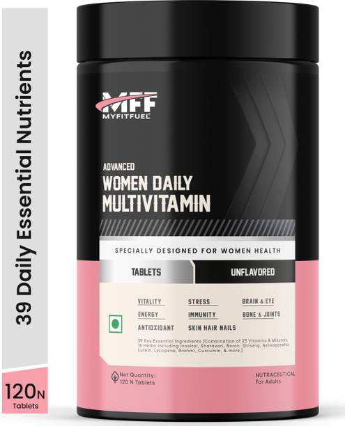 MyFitFuel Women Advance Daily Essential Multivitamin 37 Herbs, Vitamins, Minerals 120 Cap