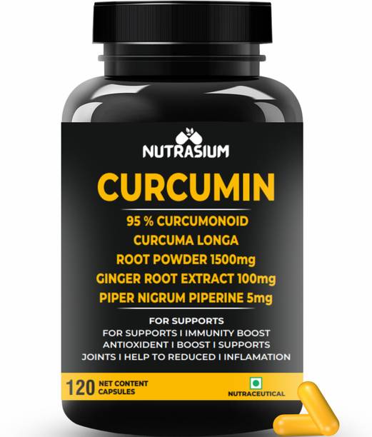 NUTRASIUM Curcumin tablet with ginger piperine for joint & immunity reduce inflammation