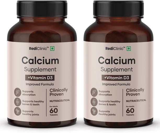 RediClinic Calcium & Vitamin D3 Tablets | For Bone Health & Joint Support