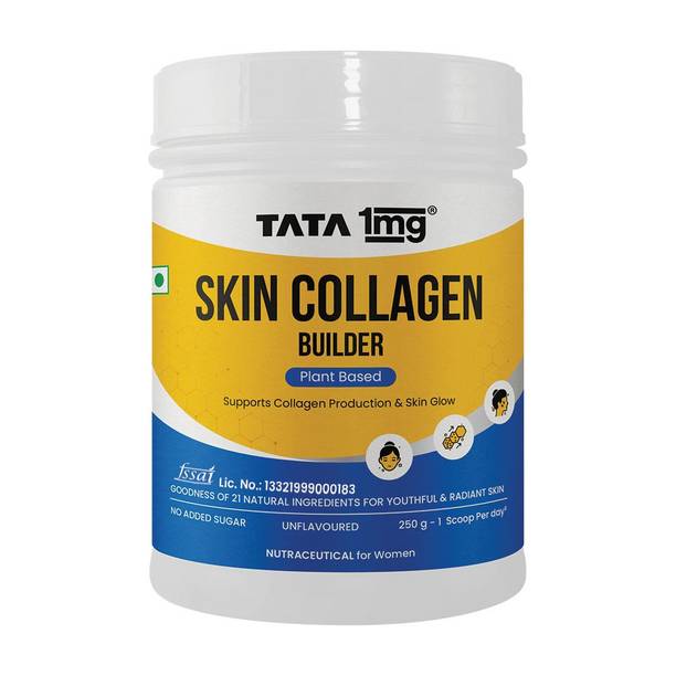TATA 1mg Skin Collagen Builder | Plant-Based Collagen Supplement for Skin & Glow