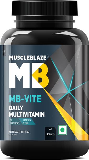 MUSCLEBLAZE MB-Vite Daily Multivitamin with 51 Ingredients & 6 Blends