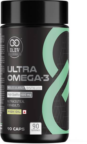 ELEV FITNESS PERFORMANCE LIFE Ultra Omega-3 Fish Oil Capsules | EPA & DHA | For Joint Support, Brain & Heart